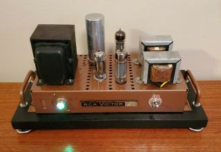 Old Antique Vintage RCA Single - Ended EL84/6BQ5 Stereo Tube Amplifier UPGRADED 2