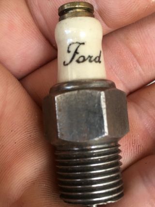 Vintage,  Very rare,  antique Ford Bethlehem spark plug 10