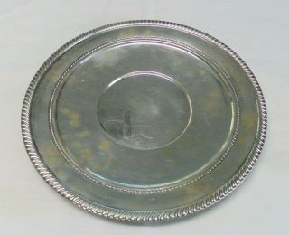 Vintage Fisher Sterling Silver 2131 Plate Tray Gadroon Border 11 " 406 Grams