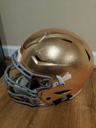Notre Dame Rare Football Riddell Speed Flex Gold Helmet Game XL make offers 8