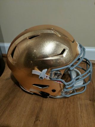 Notre Dame Rare Football Riddell Speed Flex Gold Helmet Game XL make offers 9