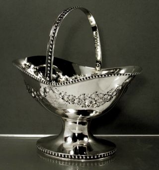 Lincoln & Foss Silver Basket c1850 Boston 2