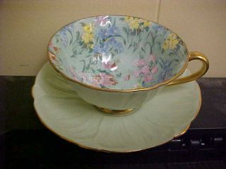Vintage Shelley Melody Chintz Oleander Shape Cup & Saucer