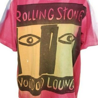 Rolling Stones Voodoo Lounge Tour T Shirt Vintage 90s 1994 Tie Dye Usa Size Xl