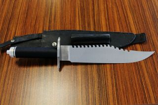 Black Starr Custom Fixed Blade Survival Knife.  Ultra Rare Rambo 2