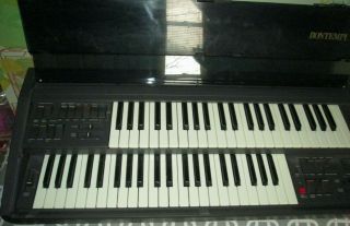 Vintage Bontempi Electric Organ Keyboard Piano H 2500 - Made In Italy