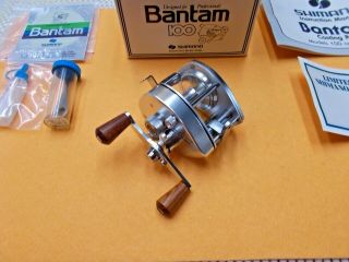Vintage Shimano Bantam 100 Bait Cast Reel Boxed Set NOS Old Stock 3