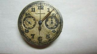 Longines Rare 13.  33 Chronograph Movement,  Dial And All Hands Parts /spares