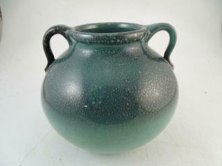Antique Art Pottery Table Vase Arts & Crafts Zanesville Vintage Handled Old 5.  5 "