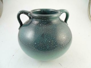 Antique Art Pottery Table Vase Arts & Crafts Zanesville Vintage Handled Old 5.  5 