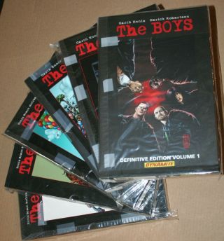The Boys Definitive Edition Vol 1 2 3 4 5 6 Hardcover Set Hc Slipcase Ltd & Rare