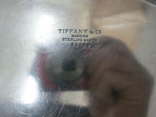 Vintage Tiffany & Co.  925 Sterling Silver Serving Dish Plate Platter 10  21252 5