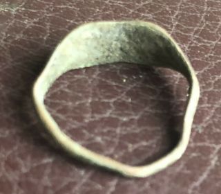 Ancient Lake Ladoga VIKING Artifact Bronze Finger Ring SZ: 5 1/2 US; 16mm VV52 5