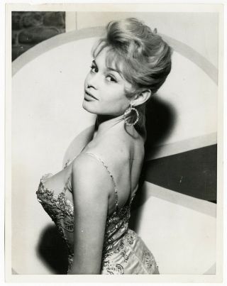 French Bombshell Brigitte Bardot Vintage 1950s Sultry Glamour Girl Photograph