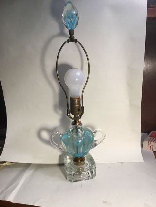 Lovely Vintage Joe Rice Paperweight Lamp