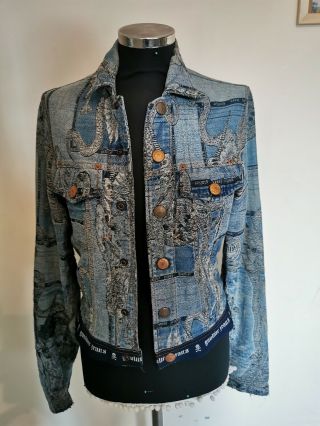 Incredibly Rare Vintage Jean Paul Gaultier Jean Dragon Style Denim Jacket
