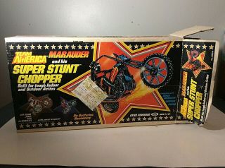 Vintage Box For Ideal Evel Knievel Team America Stunt Chopper,  1981