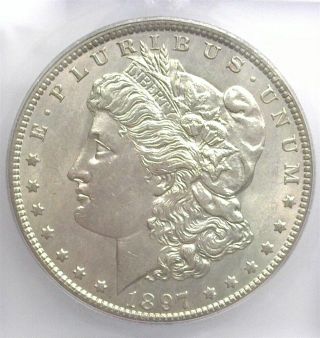 1897 - O Morgan Silver Dollar Icg Ms63 Lists For $4,  250 Rare Keydate