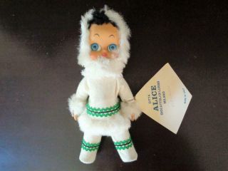 Vintage Italian Anime Doll DITTA ALICE Googly Big Eyed Eskimo Doll from Italy 2