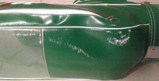 7 UP SODA VINTAGE 70 ' S PRO MODEL RON MILLER LEATHER GOLF BAG FULL SIZE VERY RARE 6