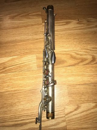 vintage metal bass clarinet,  newly overhauled,  plays amazingly 5