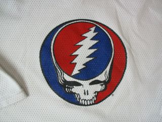 VINTAGE Grateful Dead Hockey Jersey Adult Extra Large White Concert Tour 90s 3