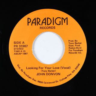 Modern Soul 45 - John Donvon - Looking For Your Love - Paradigm - Mp3 - Rare