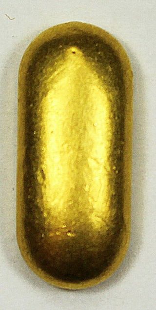 Vintage Merrill Lynch Bull 0.  5 oz.  999 Fine Gold Pour / Poured Bar / Ingot 2