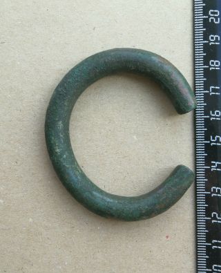 Ancient Viking bronze very fat bracelet.  REALLY RARE TYPE 6