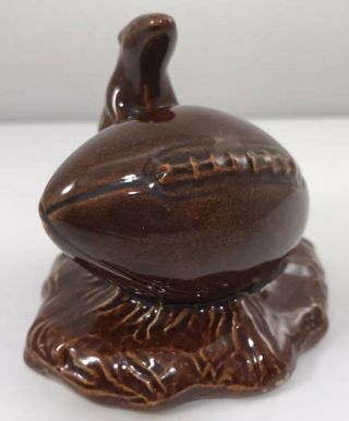 Red Wing Pottery Gopher on a Football Marked on Bottom Vintage 1939 Minnesota 2