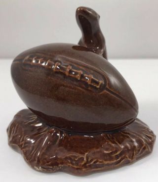Red Wing Pottery Gopher on a Football Marked on Bottom Vintage 1939 Minnesota 6