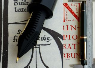 Montblanc 149 Fountain Pen 1959 - 60.  18C F Flex Nib.  Serviced.  Rare 10