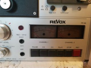 Vintage REVOX PR99 MKll Reel To Reel Tape Deck for furl3859 ONLY 6
