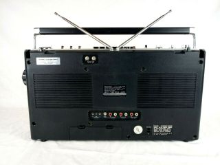Minty VTG 1980s Sharp Ghettoblaster Boombox Radio Cassette Player GF - 8585 FM/SW1 5
