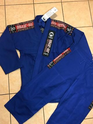 Vintage Kimono Jiu Jitsu Venum Power GI Blue Uniform A3 2
