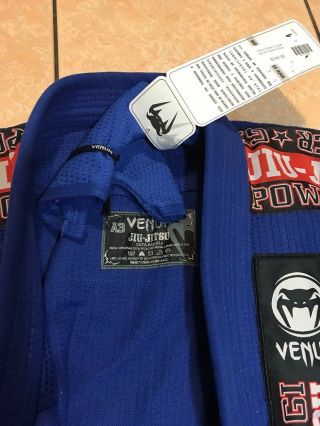 Vintage Kimono Jiu Jitsu Venum Power GI Blue Uniform A3 5