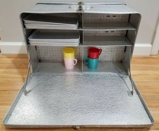 RARE VTG KAMP KITCHN Camp Kitchen by Nuttle of Columbus Coleman Tent RV Unique 6