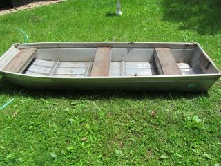 Vintage Laacke And Joys 10ft Flat Bottom Jon Boat.