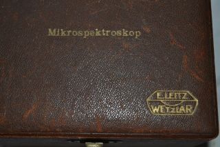 Vintage Leitz Microspectroscope Eyepiece Antique Scientific Device 3