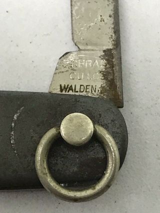 Extremly Rare Antique Vintage Pocket Knife Schrade Cut co.  Walden NY 6