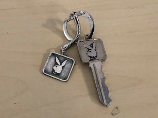 Old Vtg Playboy Club Key With Matching Key Chain BL423 6