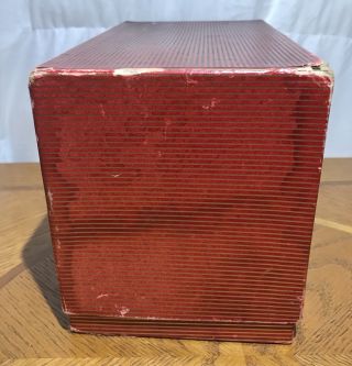 Vintage Rca Victor Catalin Swirled Bakelite 9x - 4 Mini Radio NOS 8