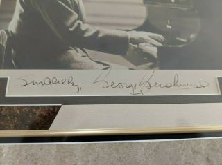 RARE Vintage HAND SIGNED Composer GEORGE GERSHWIN Nicely Framed Photo 3