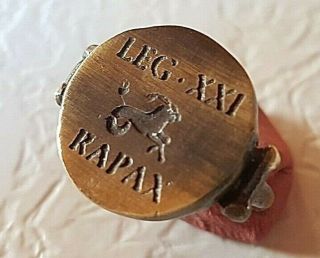 Ancient Bronze Legio Ring - Vintage - Antique Roman - Bronze - Rare Leg Xxi Rapax