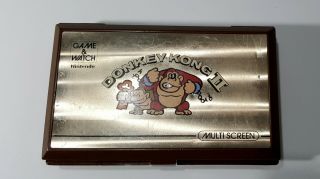 Nintendo Game & Watch Donkey Kong 2 Ii Multi Screen Handheld Lcd Vintage Rare