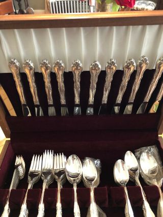 Nobility Plate Silverware 82 Piece Set With Case
