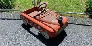 Vintage Amf Fire Chief Pedal Car