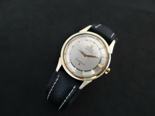 Vintage Omega Constellation Pie Pan Gold & Steel Automatic Cal 551