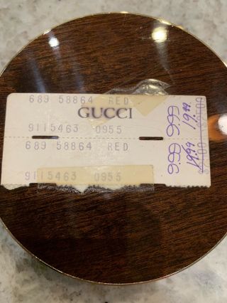 Rare Vintage Gucci Ashtray Maroon with Price Tag 2