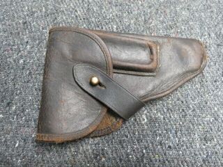 Wwii German Sauer 38h Pistol Holster - Marked “sauer 7.  65”